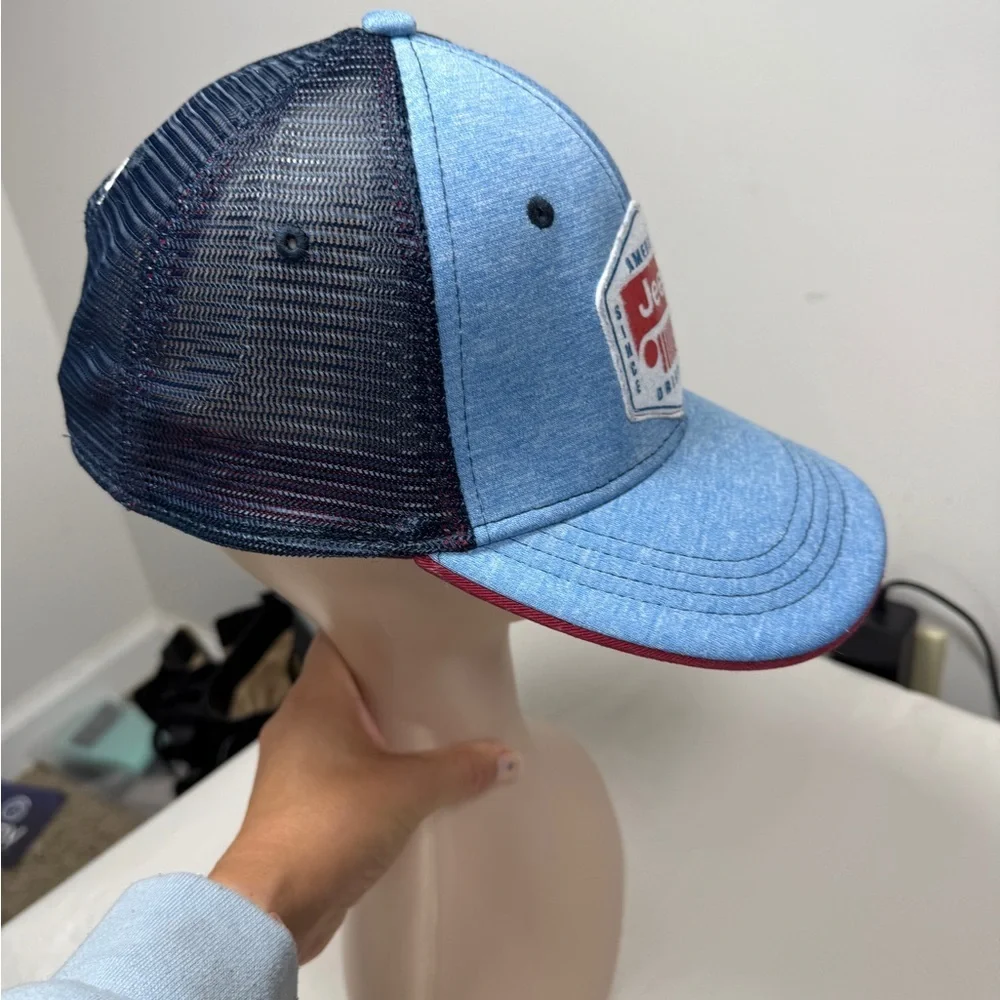 Jeep Trucker Hat Snap Back Mesh Embroidered American Original